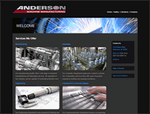 Tablet Screenshot of andersonmachine.com